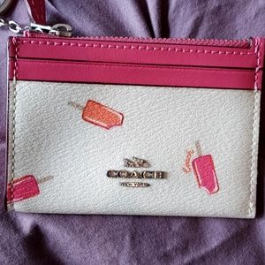 Coach Popsicle Coin Purse with Key Ring